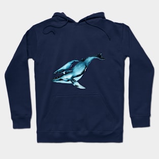 Watercolor Whales Hoodie